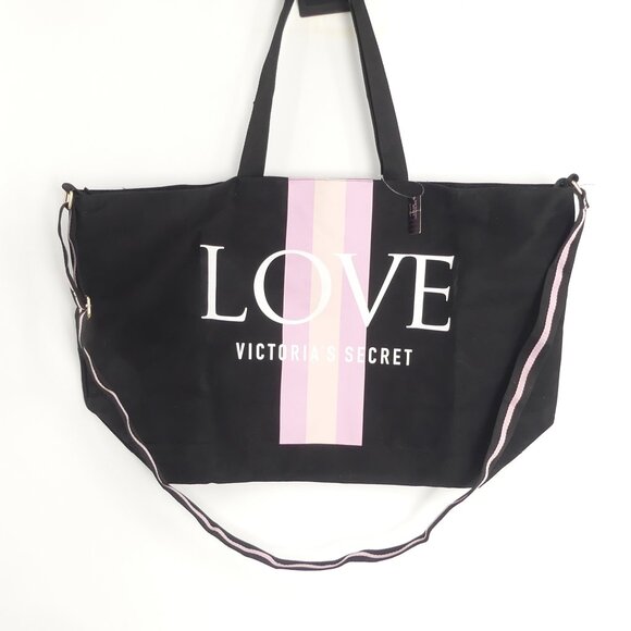 NWT LOVE Victoria's Secret Weekender‎ Tote Bag - Picture 1 of 6